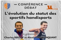Conf&eacute;rence - d&eacute;bat : L'&eacute;volution du statut des sportifs handisports le 16 janvier &agrave; 18 h