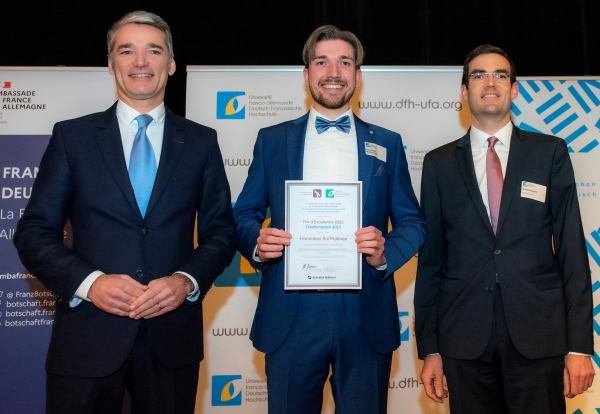 d.g.à.d. : Philippe Gréciano, Président de l’UFA, Franziskus Barthelmes, Ronan Dugué de Schultze &amp; Braun