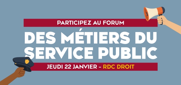 Forum des m&eacute;tiers du service public &ndash; Jeudi 22 janvier 2026